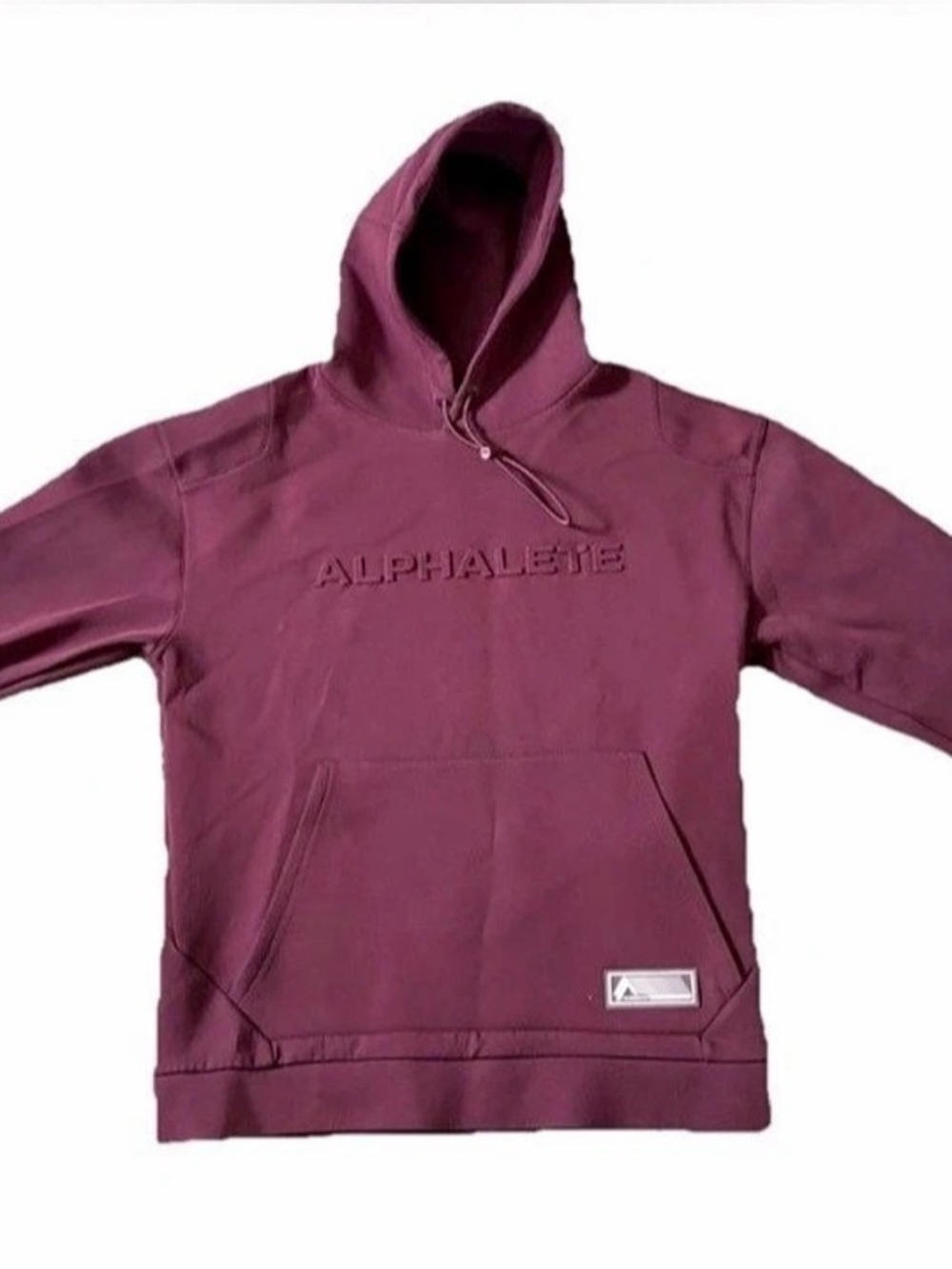 Alphalete Pullover Hoodie in Maroon XL l